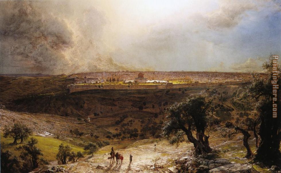 Frederic Edwin Church Jerusalem from the Mount of Olives